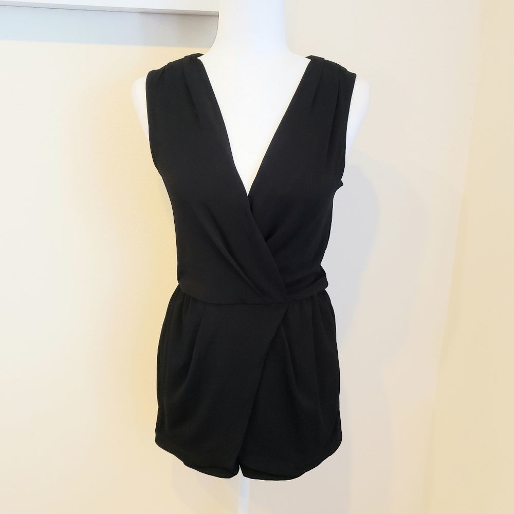 BCBGeneration Black Skort Romper